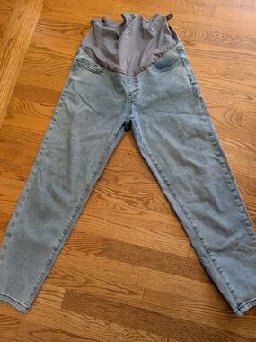 Coukula Women's Maternity Boyfriend Jeans - Size Medium